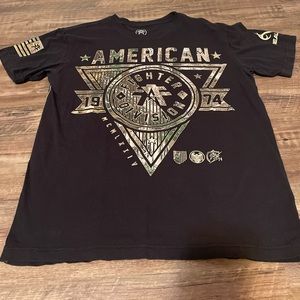Mens American fighter shirt